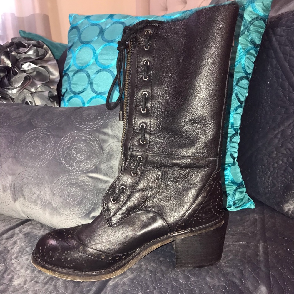Kelsi Dagger Mashita Black Leather Boots